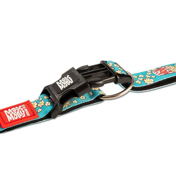MAX & MOLLY Smart ID Collar - Popcorn/M 2,0cmx34-55cm