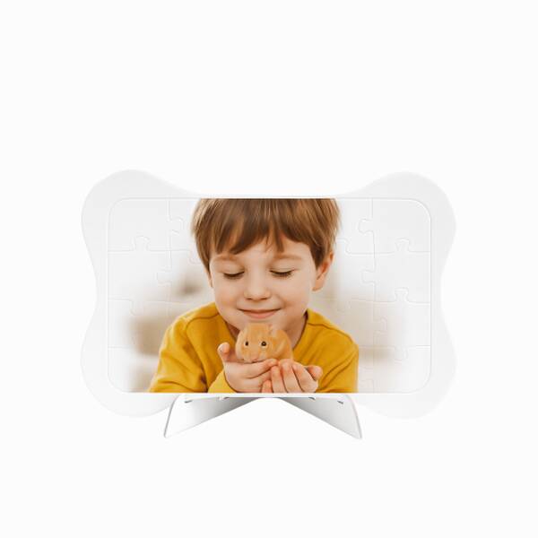 WOOF UP Πάζλ Χάρτινο Γυαλιστερό με Σταντάκι 18x13cm - 63τμχ