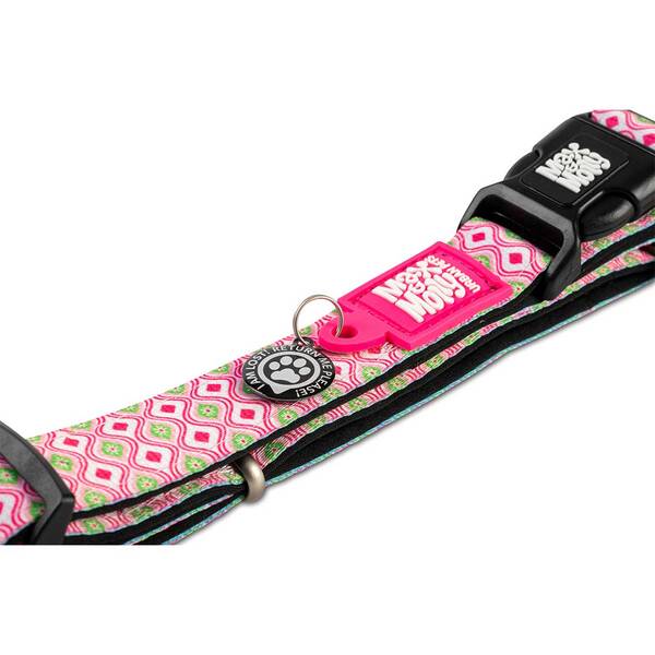 MAX & MOLLY Smart ID Collar - Retro Pink/M 2,0cmx34-55cm