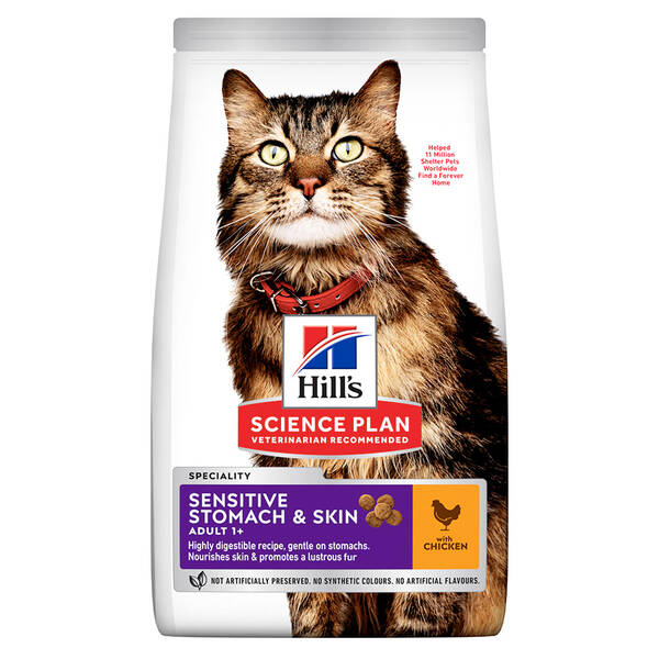 HILLS Adult Sensitive Stomach&Skin Chicken 1.5kg