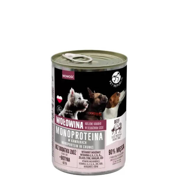 PetRepublic Κονσέρβα Σκύλου Βοδινό 400g