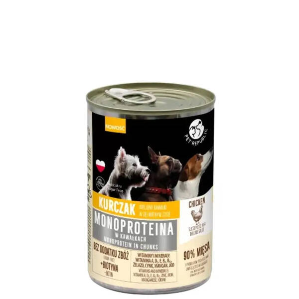 PetRepublic Κονσέρβα Σκύλου Κοτόπουλο 400g