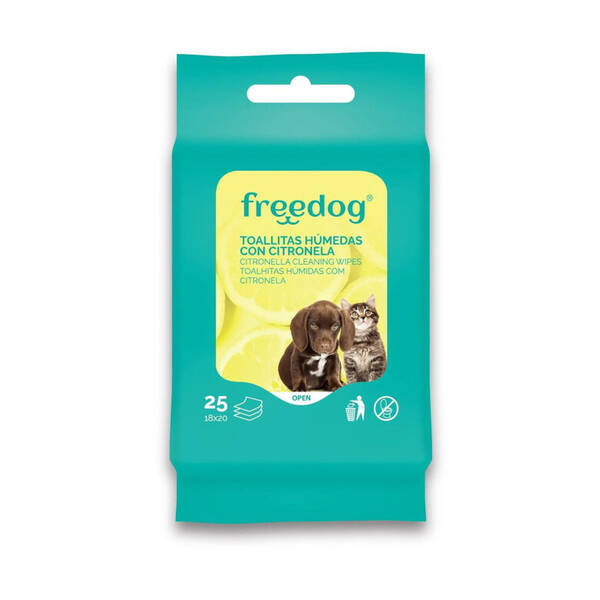 FREEDOG Cleaning Wipes Pocket Size 25pcs