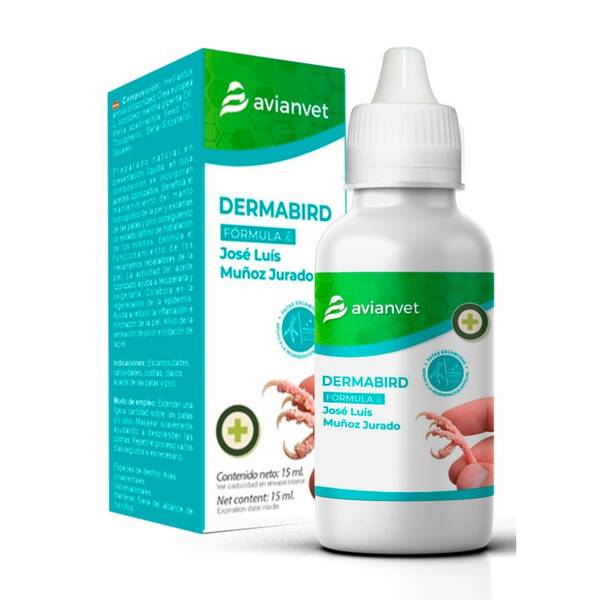 AVIANVET DERMABIRD Formula Jose Luis Munoz – Για Λεπιδωτά Πόδια, Ράμφος & Φυσική Προστασία από Κουνούπια και Κόκκινα Ακάρεα 15ml