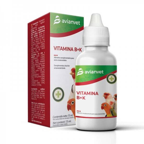 Avianvet Vitamina B+K – Σύμπλεγμα Βιταμινών Β & Κ με Αμινοξέα – 15ml