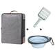 DENIKPETS Σετ Τουαλέτα-Μπολ-Φτυάρι Ταξιδιού Γκρί 40*50cm
