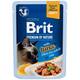 BRIT PR Cat Pouches Fillets in Gravy Tuna 85g