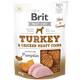 BRIT Dog Jerky Turkey M. Coins 80g