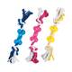 FLAMINGO Dog Toy TPR Bone With Rope 9cm