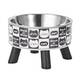 Ανοξείδωτο Μπολ με Ποδαράκια - Γατούλες Ασπρόμαυρες 14cm 200ml