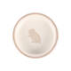 FLAMINGO Feeding Bowl Hamster Mylo Ceramic Beige-White Round 100ml 8,5x3cm