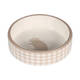 FLAMINGO Feeding Bowl Hamster Mylo Ceramic Beige-White Round 100ml 8,5x3cm