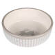 FLAMINGO Feeding Bowl Rabbit Mylo Ceramic Grey-White Round 360ml 13.5x4,5cm