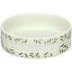 FLAMINGO Feeding and drinking bowl Rabbit Leafs Round Green 13x4cm FLAMINGO Feeding and drinking bowl Rabbit Leafs Round Green 13x4cm