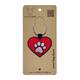 ACTION LAB Κεντητό Μπρελόκ Paw Heart Red