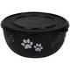 FLAMINGO Bowl With Lid Kena Black 1700ml