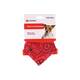 FLAMINGO Collar with bandana Pinto Red XS 22-35cm 10mm