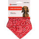 FLAMINGO Collar with bandana Pinto Red S 25-40cm 14mm