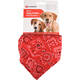 FLAMINGO Collar with bandana Pinto Red M 35-50cm 20mm