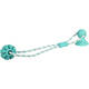 FLAMINGO Dog Toy Fixa Ball and suction cup with rope Mint green