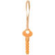 FLAMINGO Dog Toy Guma Key With Rope Brown 33x6.5x2,6cm