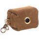 FLAMINGO Poop Bag Dispenser Sueda Brown 8x5x5cm