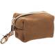FLAMINGO Poop Bag Dispenser Sueda Brown 8x5x5cm