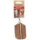 FLAMINGO Poop Bag Dispenser Sueda Brown 8x5x5cm