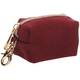 FLAMINGO Poop Bag Dispenser Sueda Bordeaux 8x5x5cm
