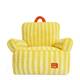ZEZE Pet Bed Sofa Yello Stripes 40x40x47cm