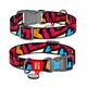 WAUDOG Naylon Dog Collar QR Passport ''Summer'' M - 20mm X 24-40cm (4588)