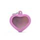 Ταυτότητα Hushtag Aluminium Καρδιά Ροζ