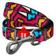 WAUDOG Nylon Dog Leash ''Graffiti'' Ρυθμιζόμενο L-XXL - 25mm X 152-183cm (5312)